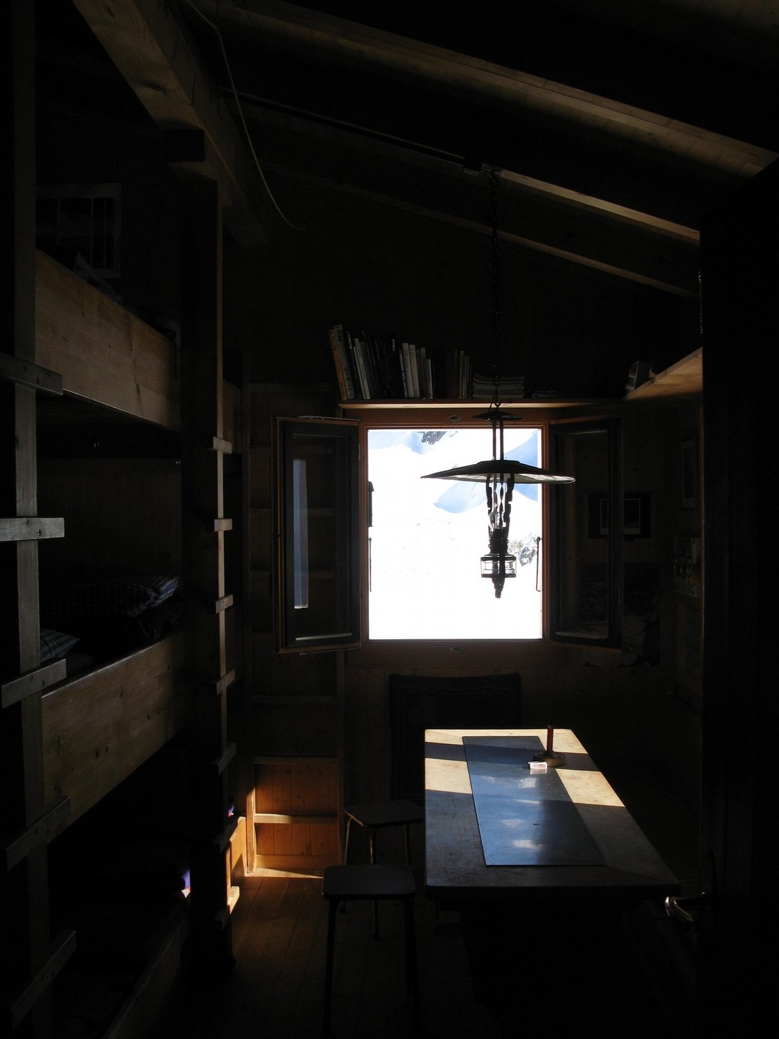 dans le refuge