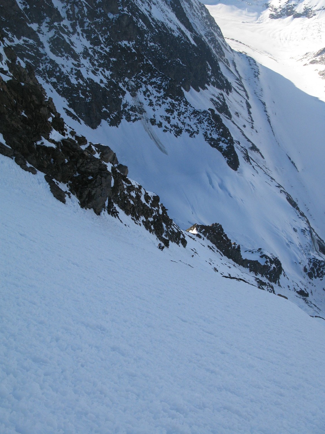 vers le haut du couloir