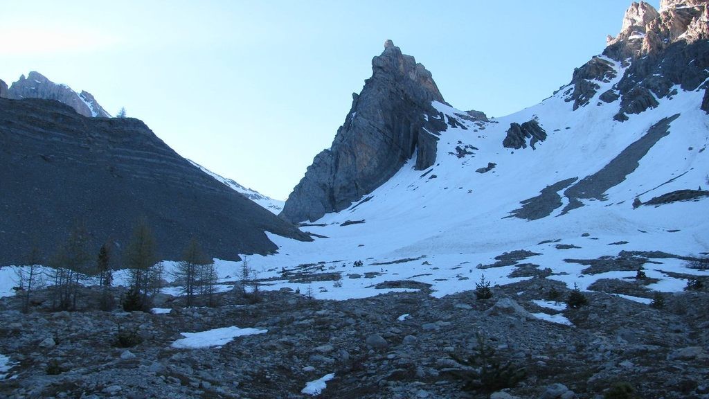 A l'oratoire, 2200m, état de la neige