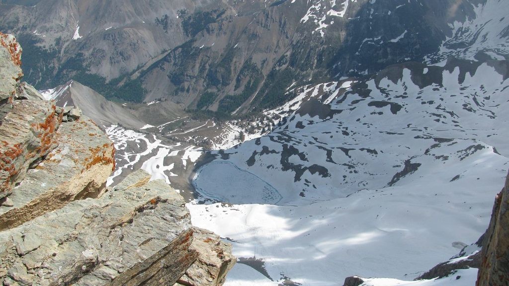 Vue du sommet : le lac Ste Anne