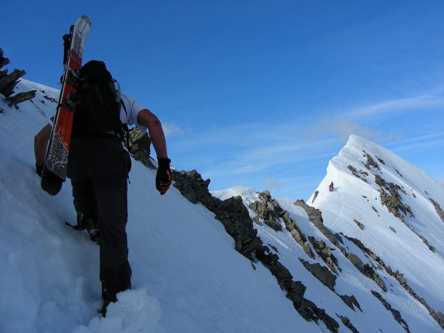 L'arrivée aux abords du col