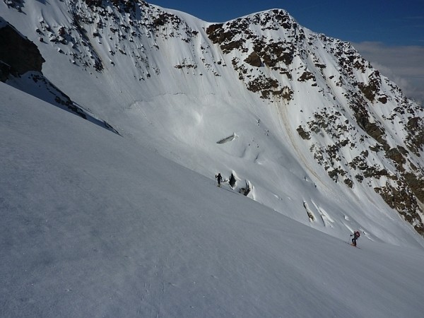 Salendo al Fletschhorn.sul Gruebugletscher.