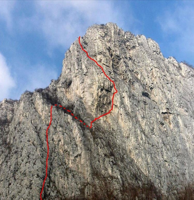 Via Myriam e Bonatti (Corna di Medale)
