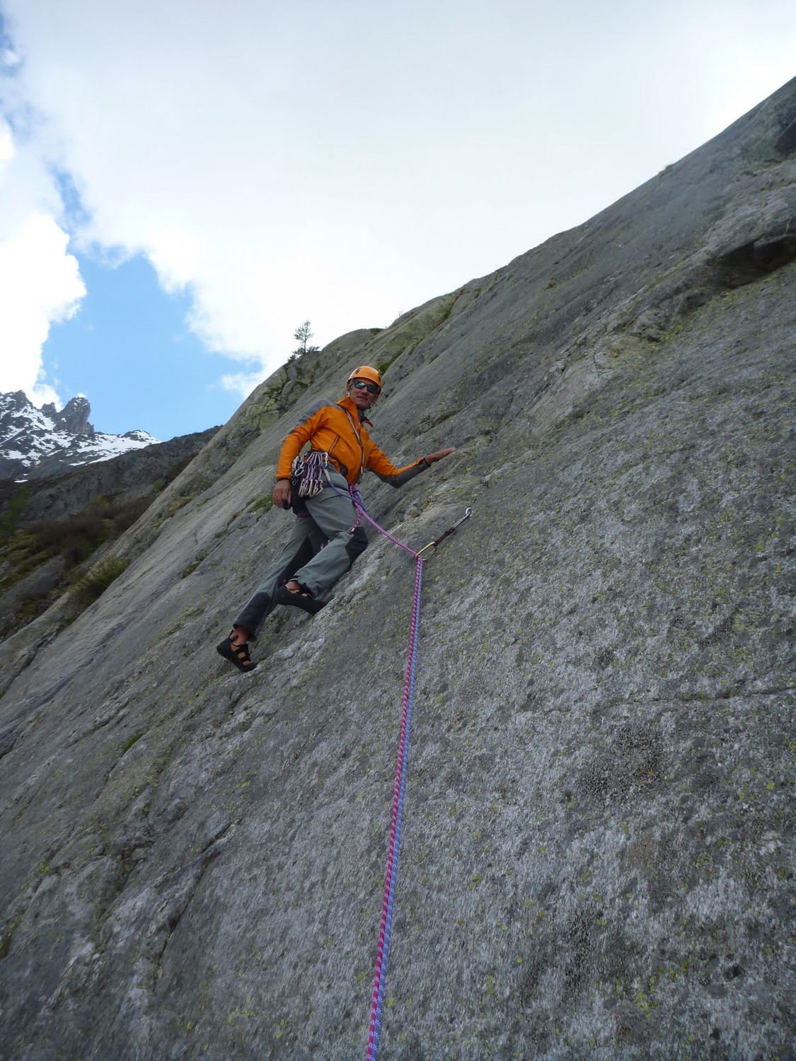 Thierry dans les Dalles du Montenvers