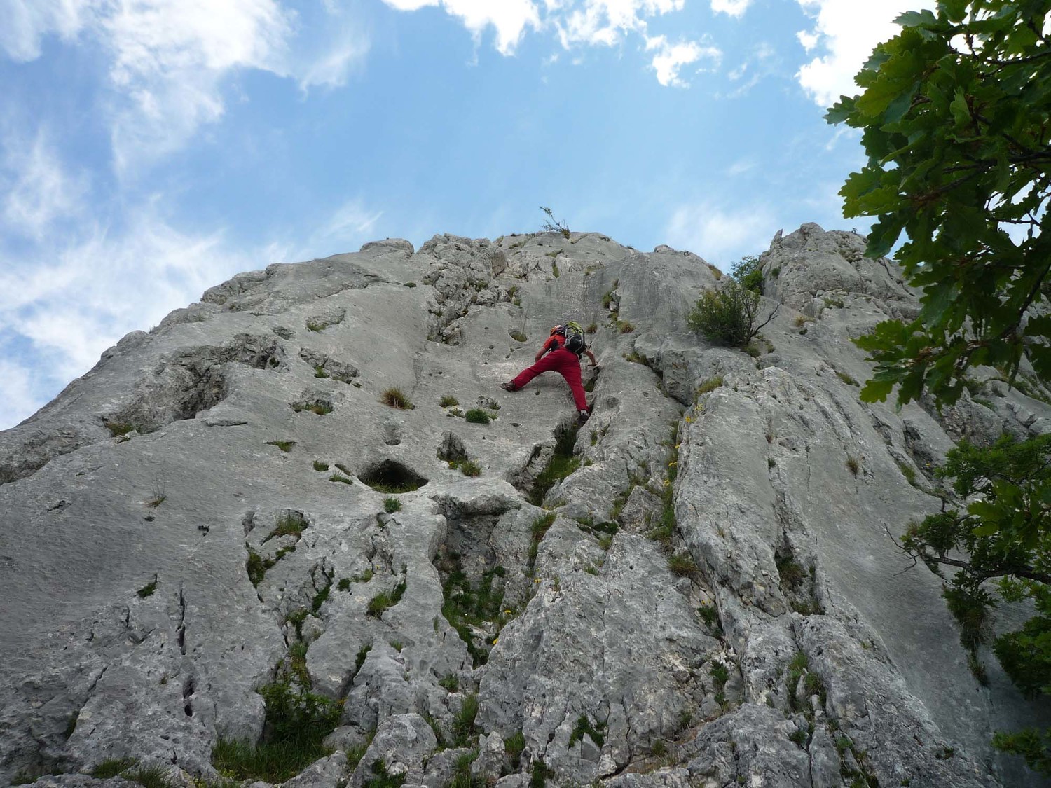 Descente par le sentioer des Etiolets (pas de II).