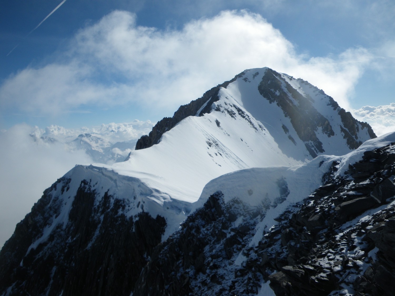 L'arête faitiêre de la Dent Parrachée