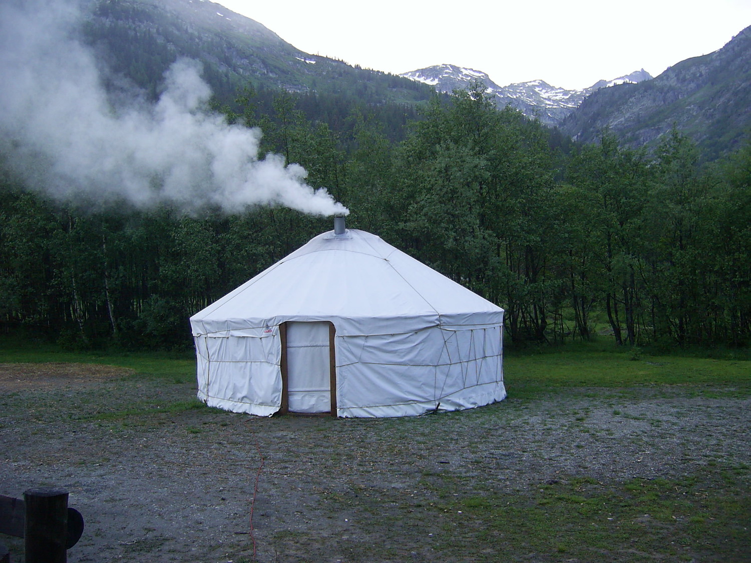 una tenda con tutti i confort