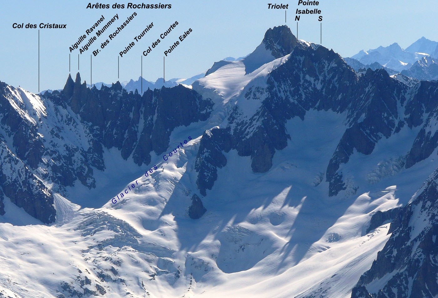 Du côté de la Pointe Isabelle - Versant Talèfre