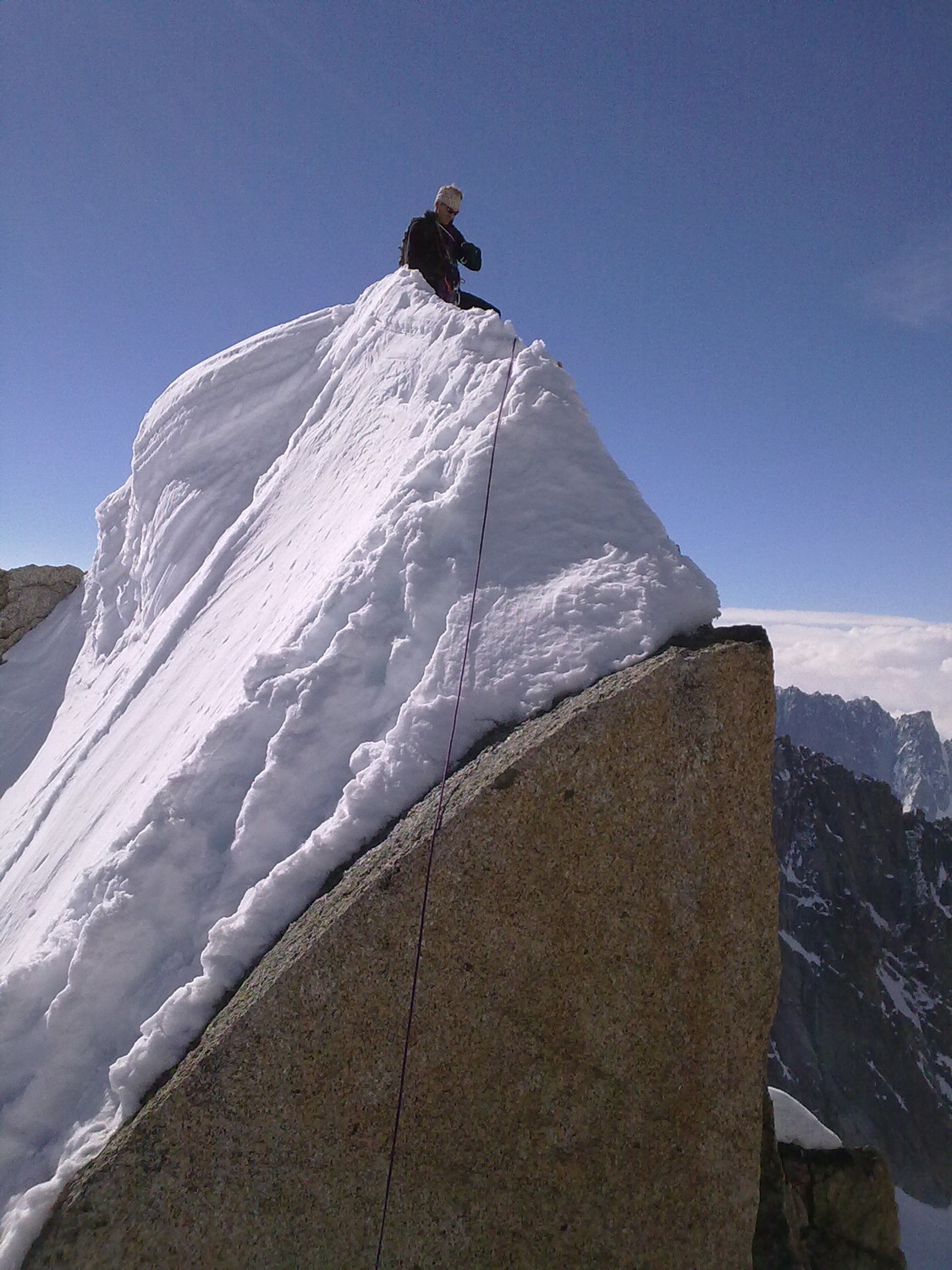 Nico sur l'arête Forbes