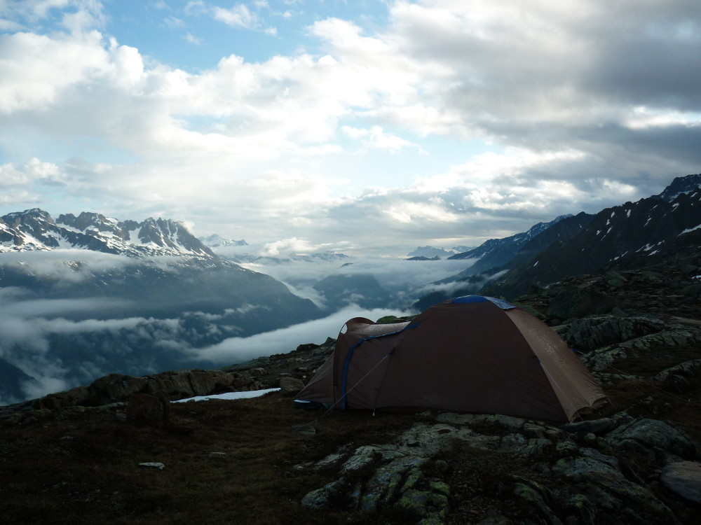 Bivouac humide au Plan de l'Aiguille