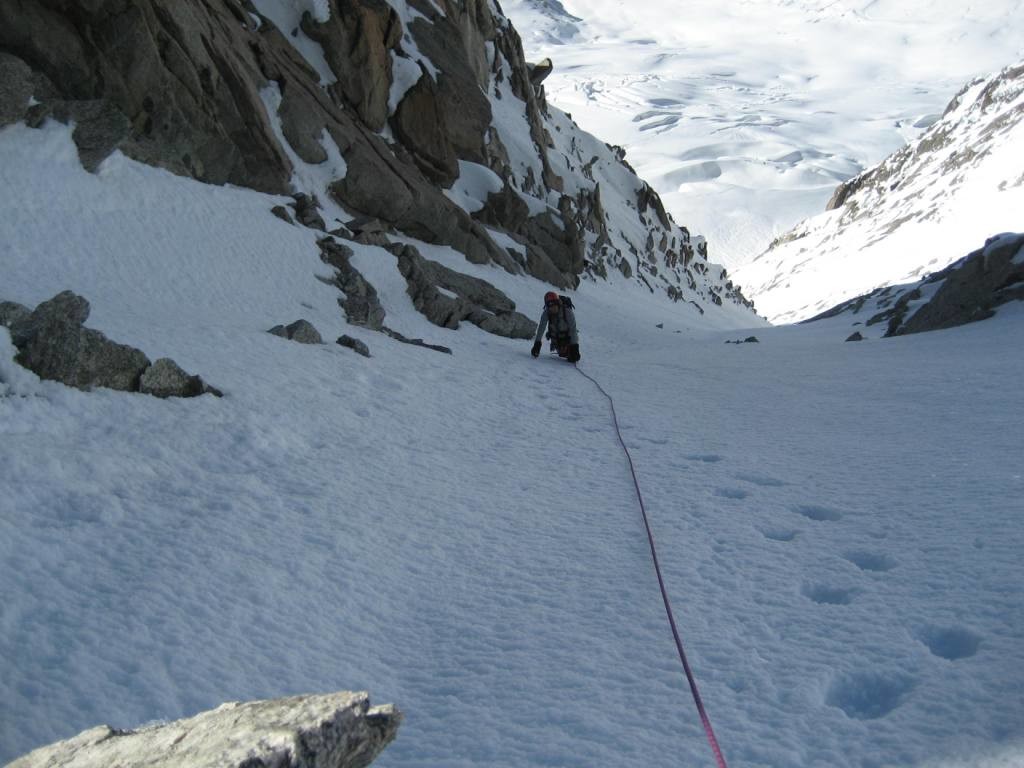Patricia en haut du Whymper
