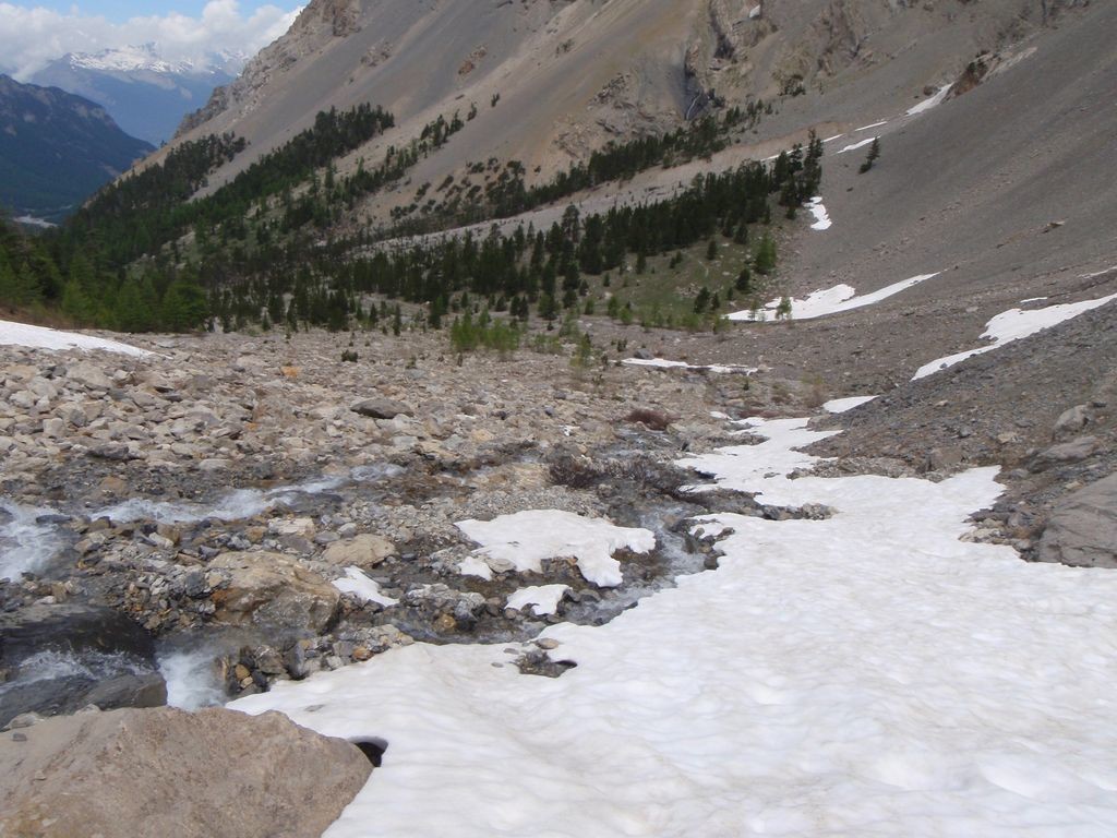 Font Sancte : Langue de neige terminale à 2300