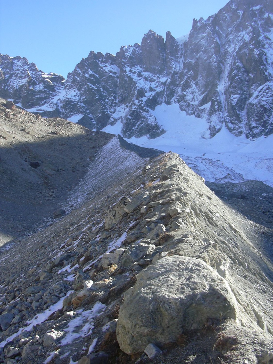 La moraine de Bonne Pierre