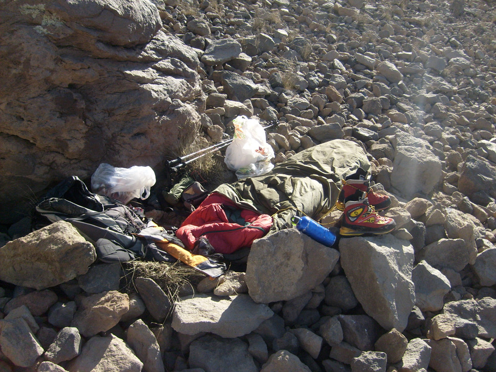 mon bivouac apokalyptik vers 4000m