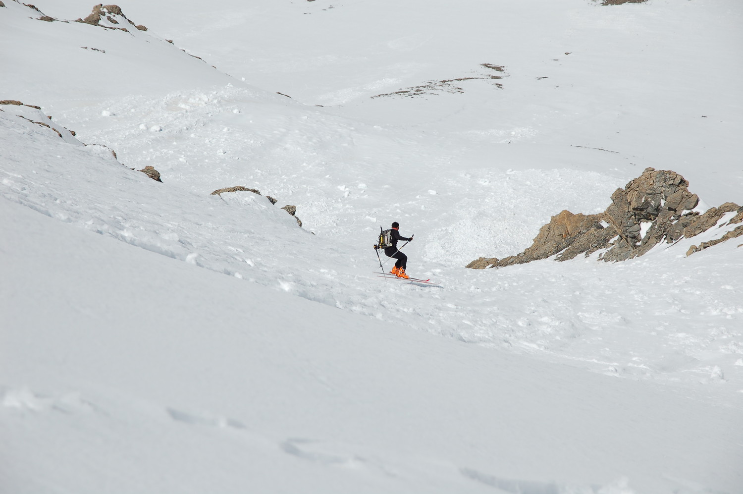 Dans le couloir de descente