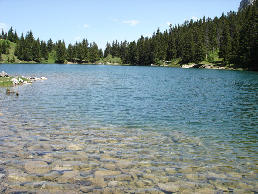 Lac depuis le pierrier