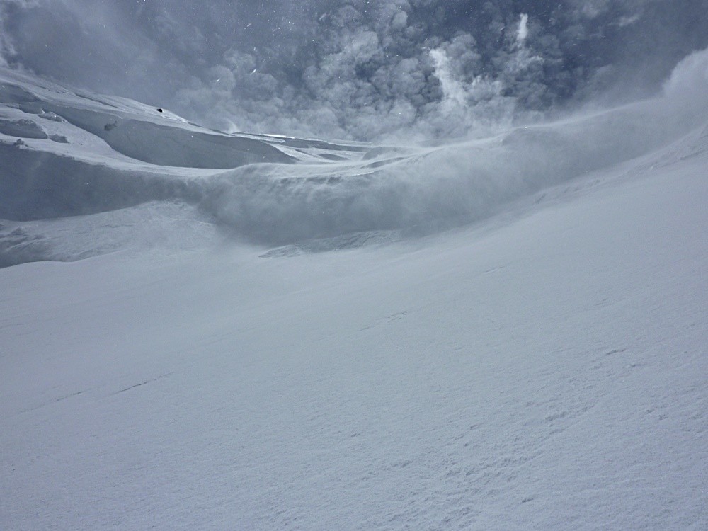 The world is curved by the mountain
