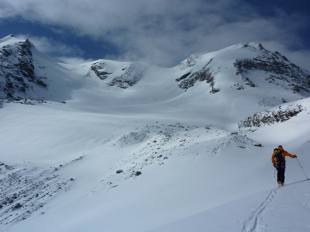 Glacier du Grand Col : Turia, Col des Roches, Aiguille du Saint Esprit