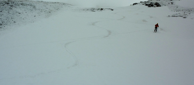 Descente sur les pistes