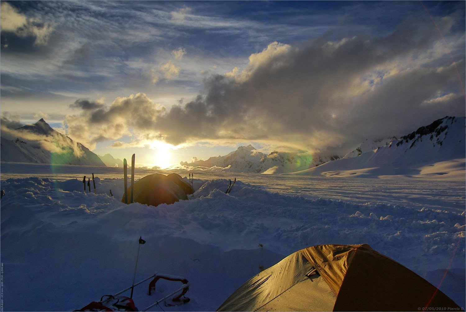 Couché de Soleil sur l'Hindu Kush depuis Hispar La