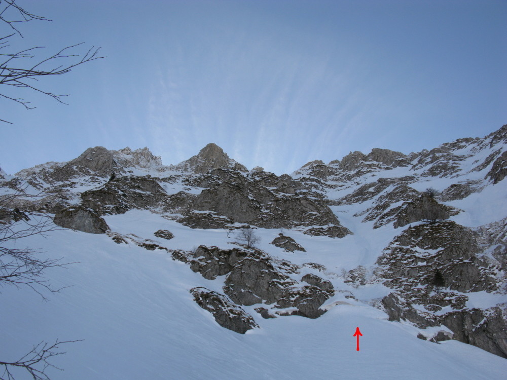 attaque du second bastion depuis les banquettes de neige