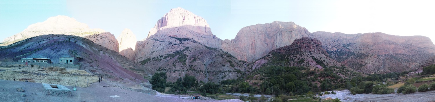 Taghia - Panoramique depuis le toit du gite de Said