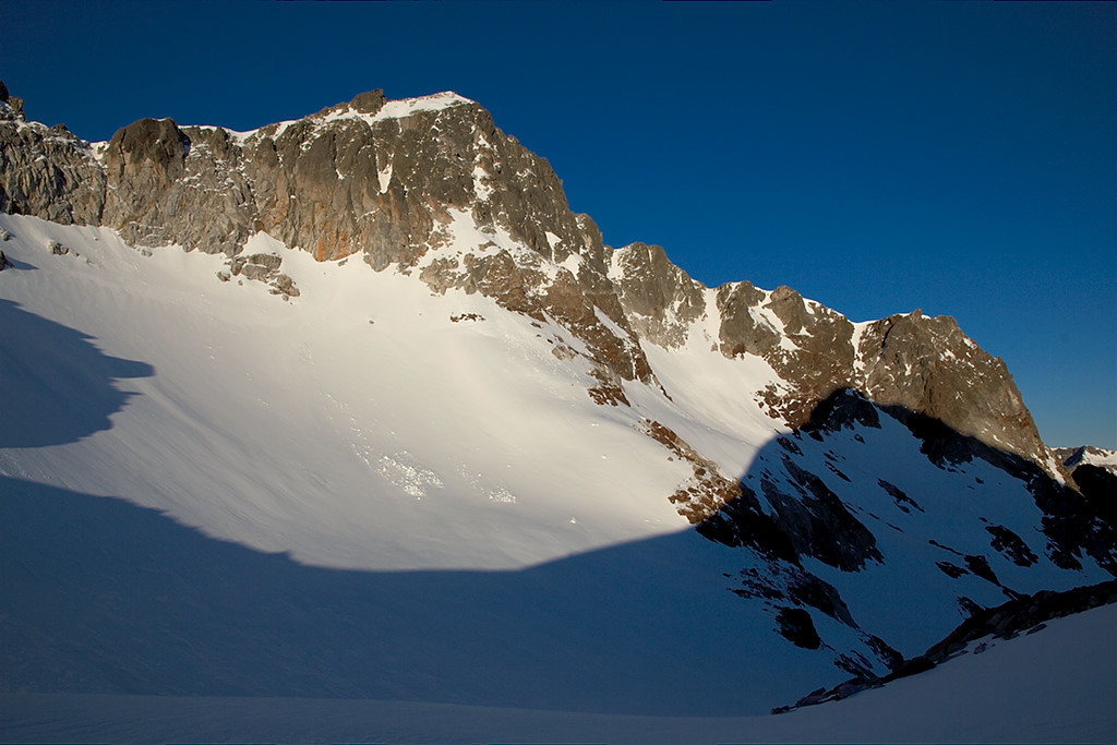 Pic des Gourgs Blancs et le couloir de la pointe Lourde-Rocheblave