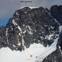 Dôme des Ecrins - face SSW