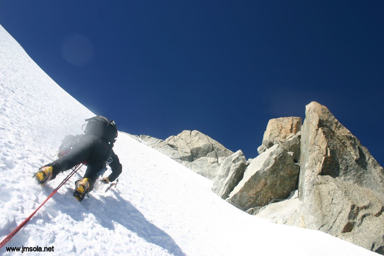 Encore de la glace pourrie pour arriver au sommet