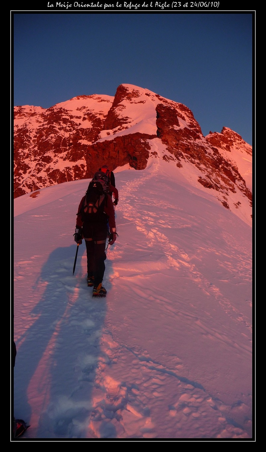 Sur l'arête NE qui nous mène au sommet