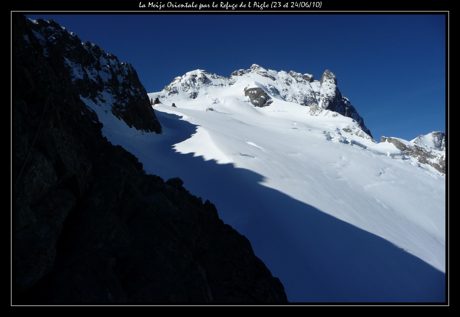La Meije depuis la vire Amieux