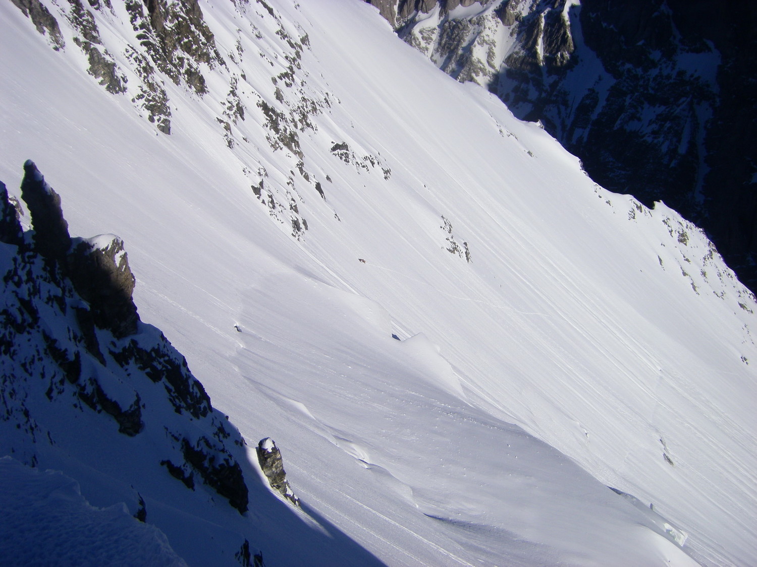 face Nord avec cordée en variante