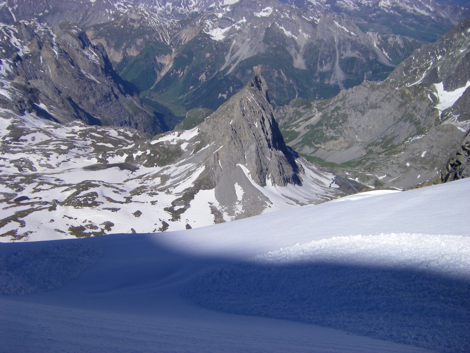 Aiguille de la Vanoise et lac des vaches