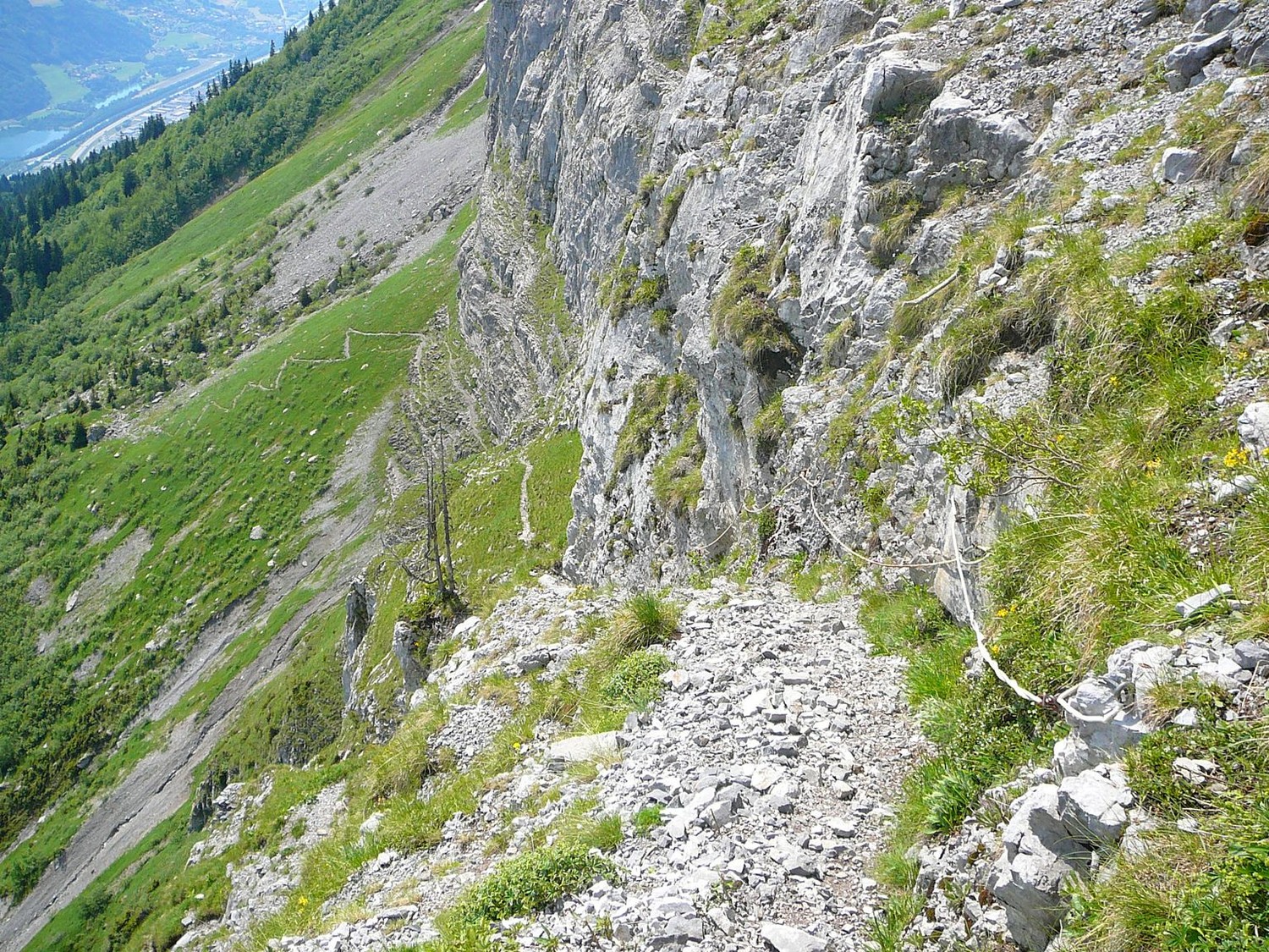 Le passage des Saix vu d'en haut