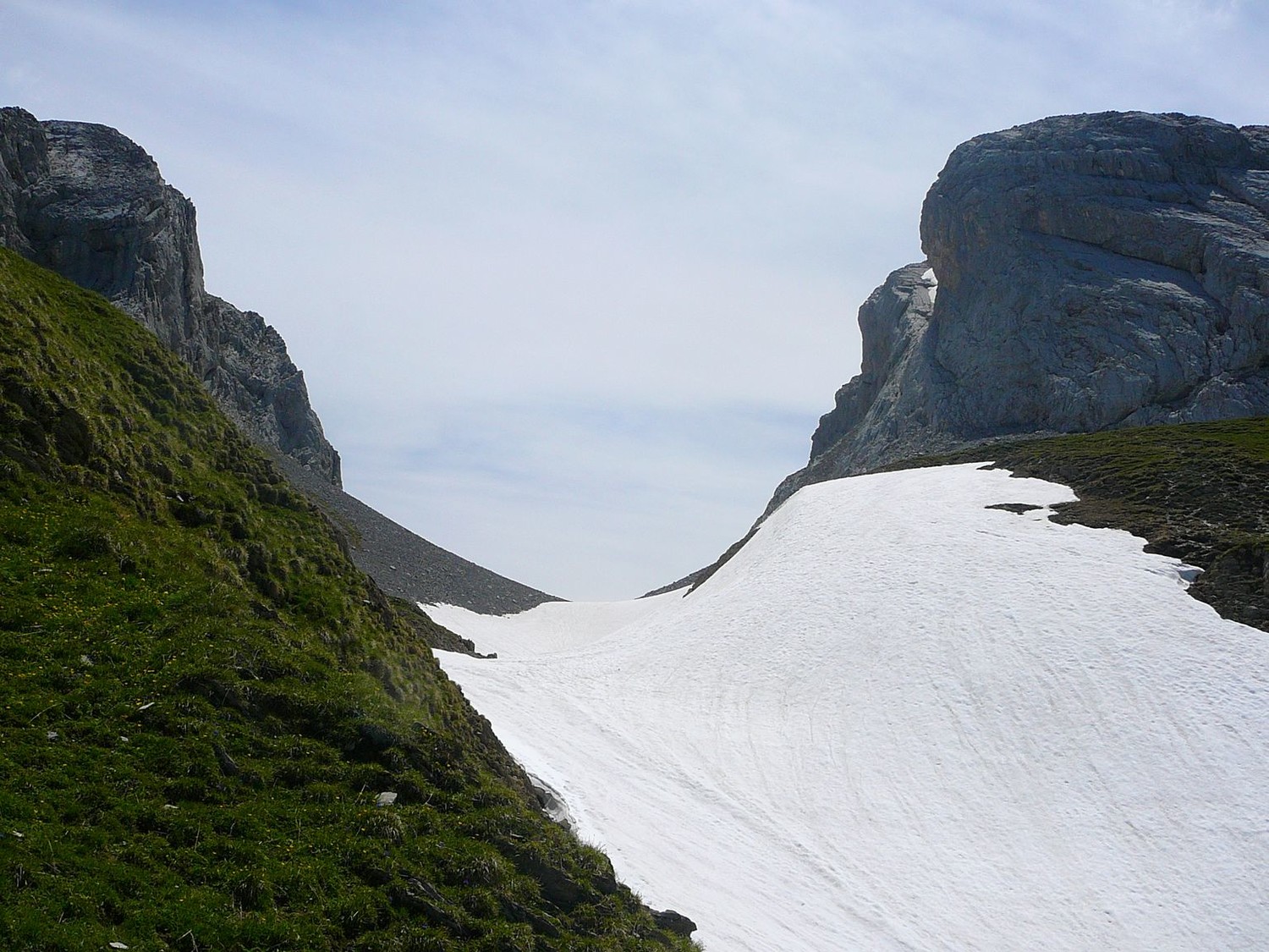 Le col de la Forclaz versant NW