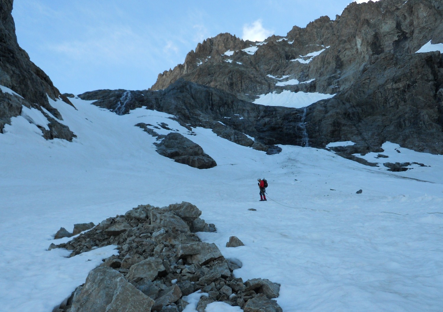 Devant le fameux couloir