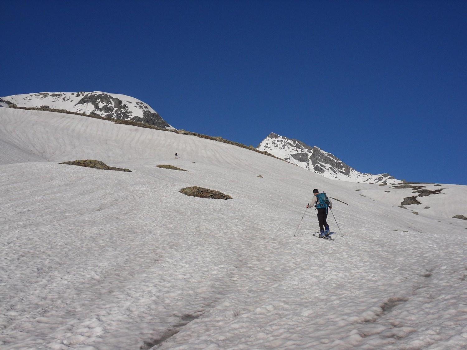 In salita