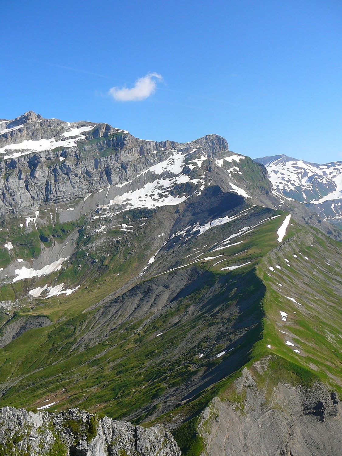 Crête depuis Sans Bet jusqu'à Bellegarde