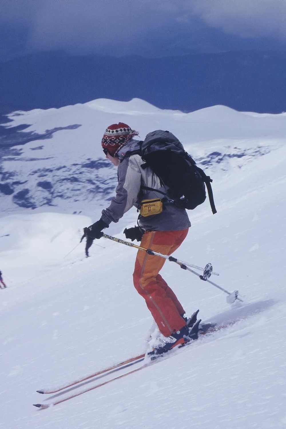 descente du Villarica, Chili, octobre 2004