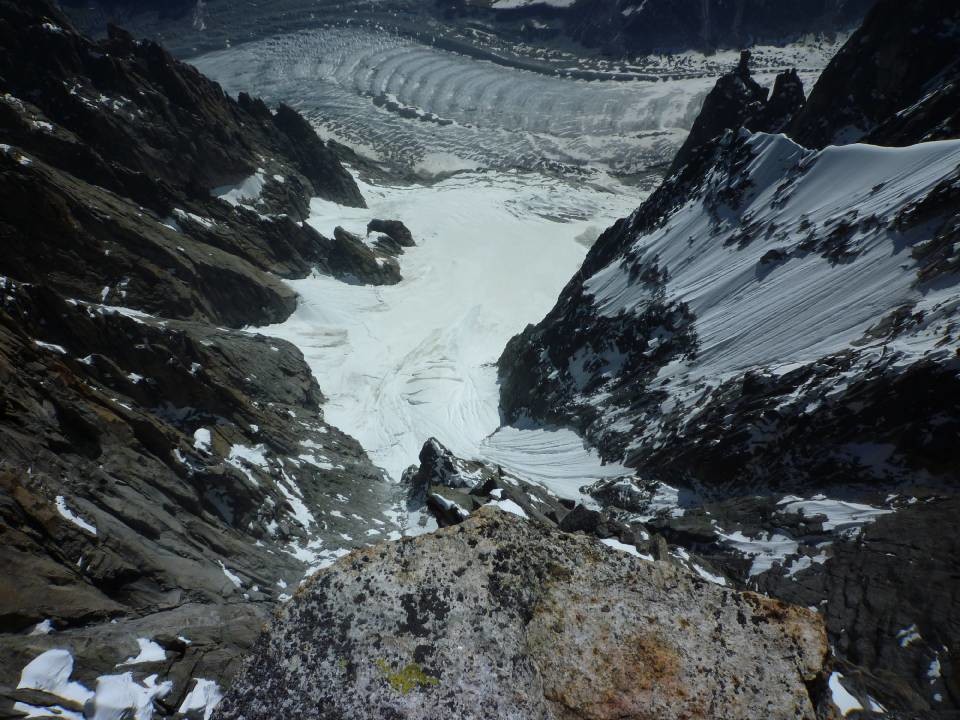 Etat du glacier de l'envers de Blaitiére26/06/2010