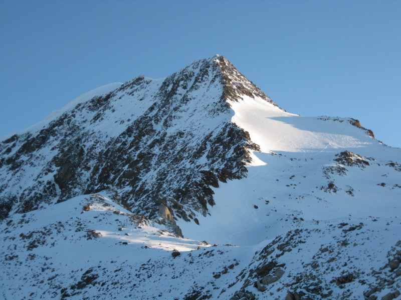 arête S du Weissmies depuis le Zwischbergenpass