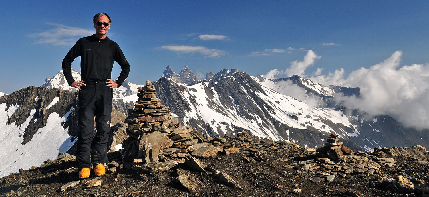 Les Aiguilles d'Arves dans le dos !