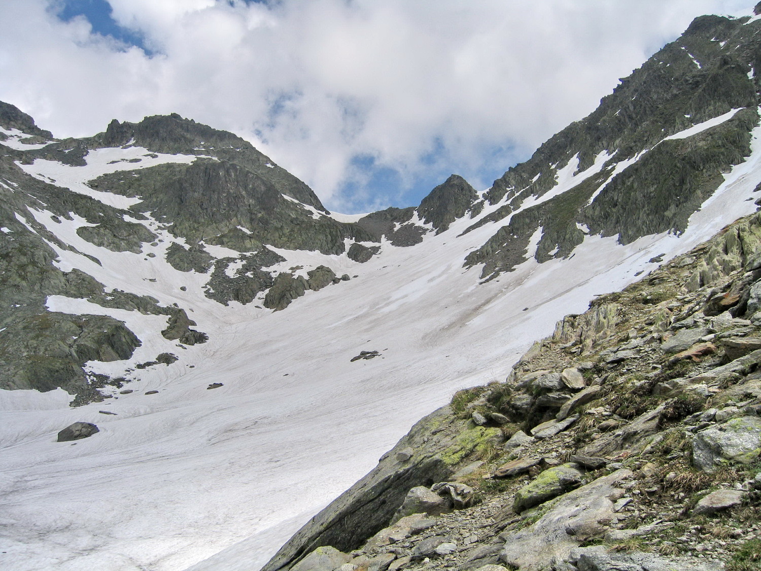 le col du Vouteret du fond de belleEtoile