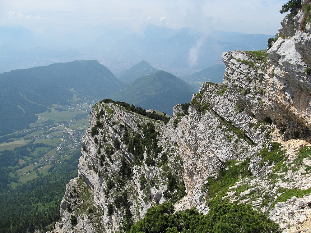 Chamechaude - Pilier Tobey : Vue de R5, ça se couche mais ça reste joli