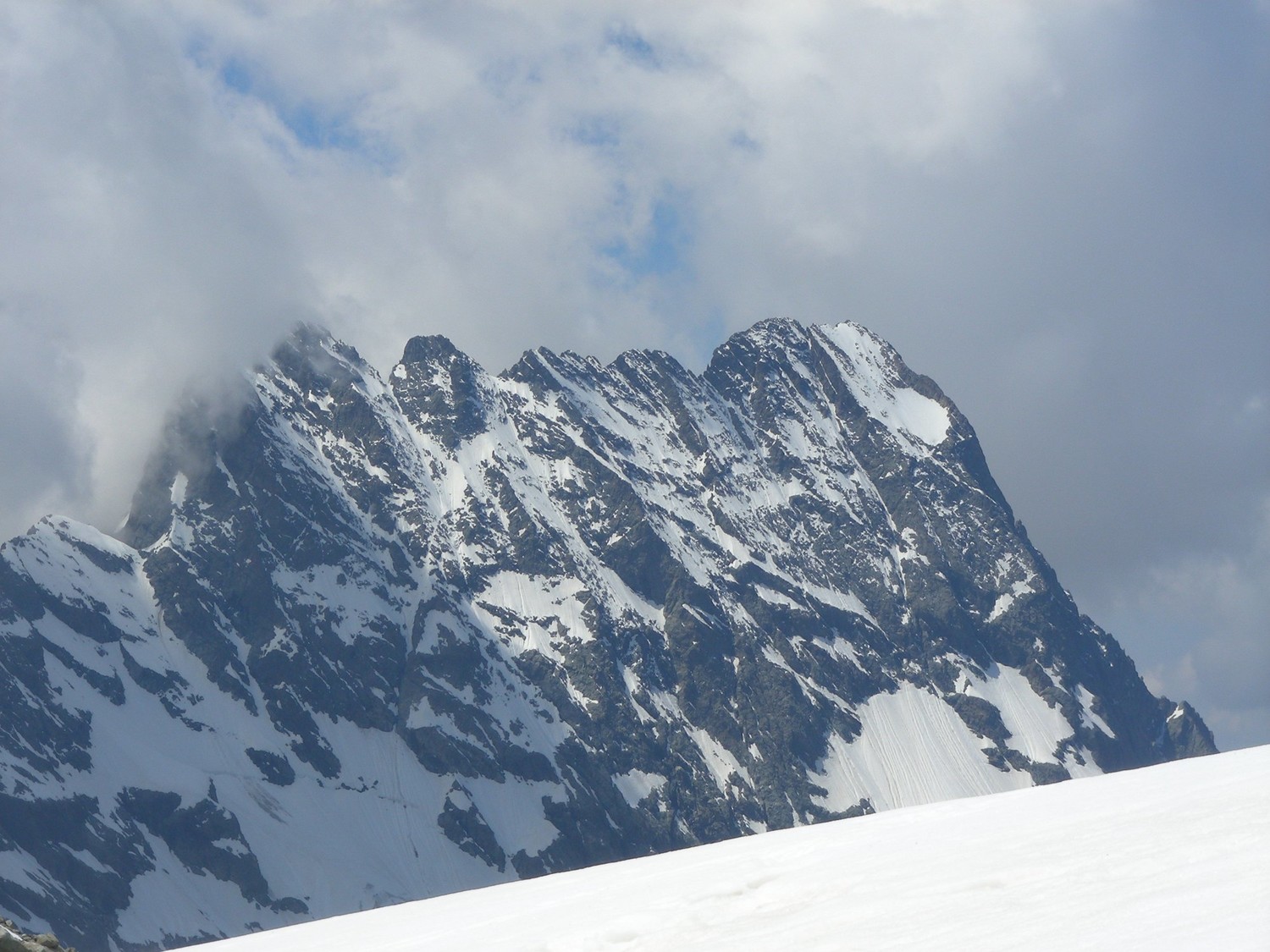 Le Sirac vu du versant W du Col du Loup de Valgaudemar