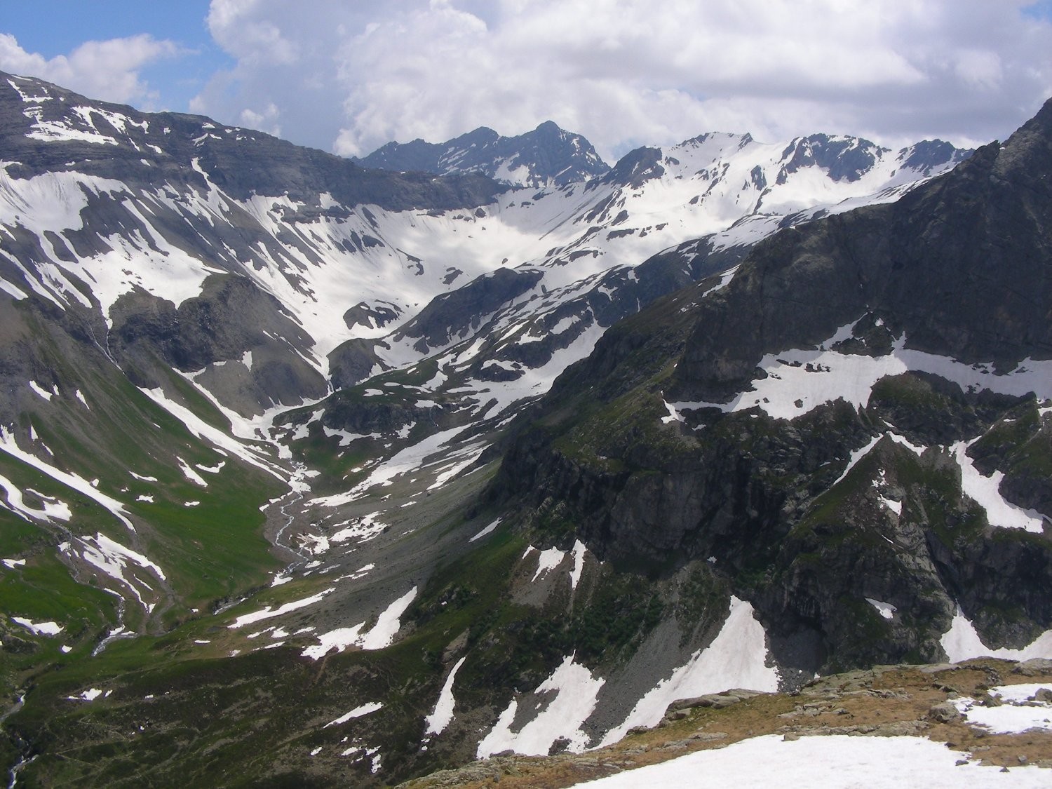 Enneigement du Col de l'Aup Martin (GR54)
