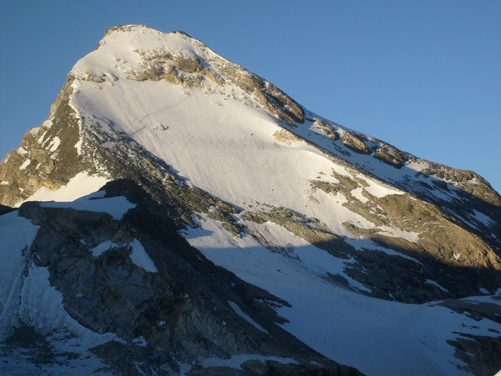 Toujours 2 ans en arrière, la face Nord plus sèche depuis le col de Rhêmes-Golettes