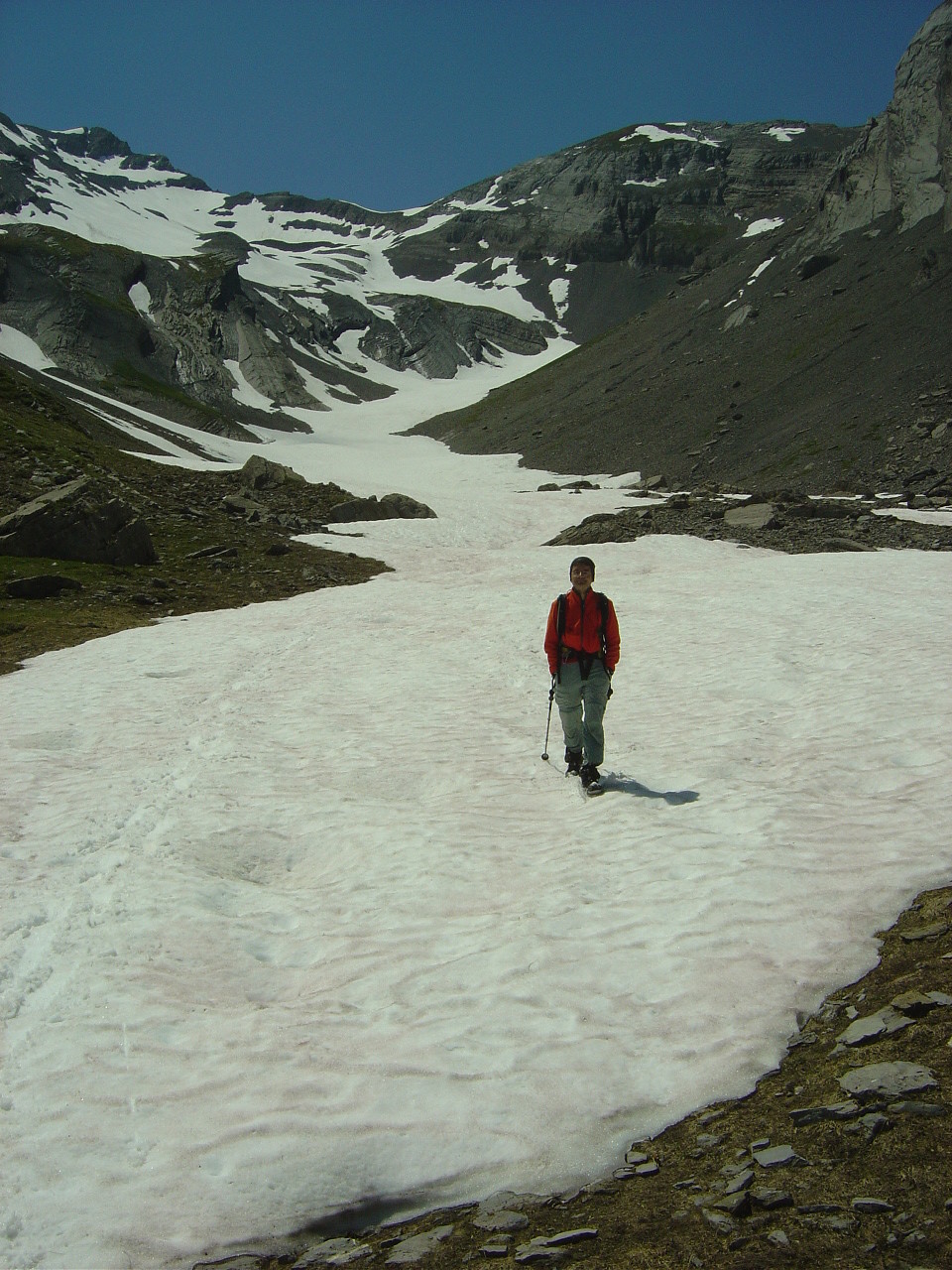 Haut de Cry : game over, fin de la descente à 2100m.