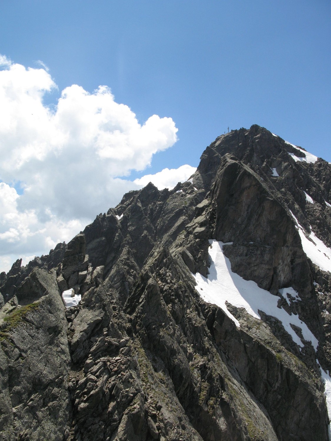 la dernière portion d'arête