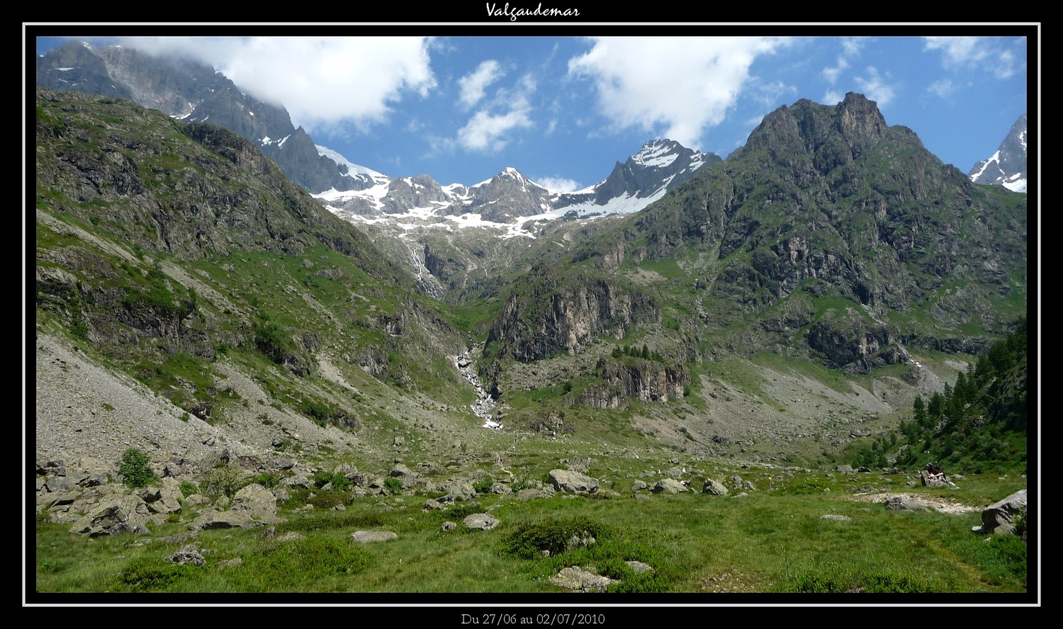 La montée depuis le Gioberney